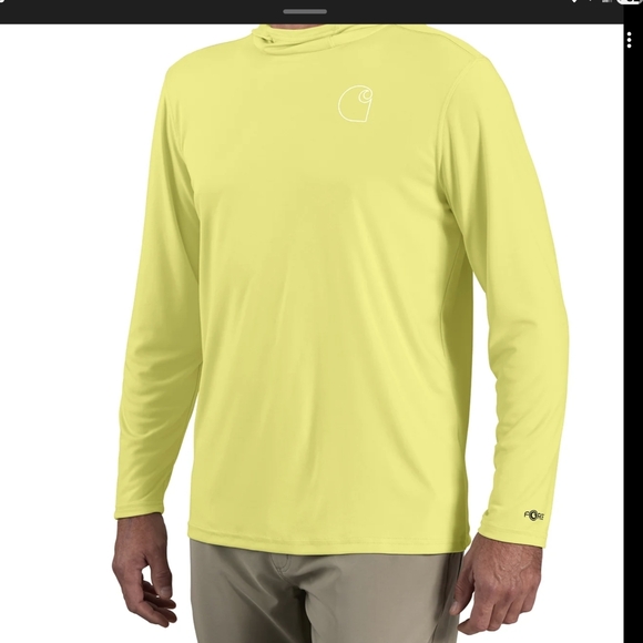 Carhartt Other - Carhartt Men's Force Sun Defender Lightweight Light Green Hooded Size L